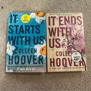 Colleen Hoover Book Set – It Ends With Us & It Starts With Us (Paperback Bundle)